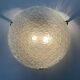 Vintage ceiling lamp year 60-70 in molded glass Ф40cm