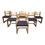 Set of 6 cantilever dining chairs by Casala, 1970s