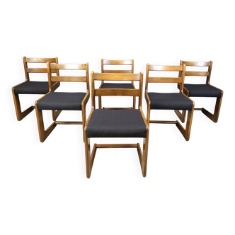 Set of 6 cantilever dining chairs by Casala, 1970s