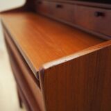 Teak secretary, Danish design, 1970s, production: Denmark