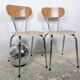 Duo de chaises en formica