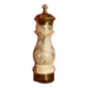 pepper mill, Italian, stone and brass, 1960s