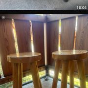 Pair of Charlotte Perriand stools - 1965 for Les Arcs 1600