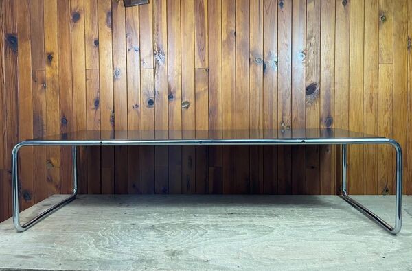 Table basse Laccio de Marcel Breuer édition Gavina 1950/60 (étiquette)