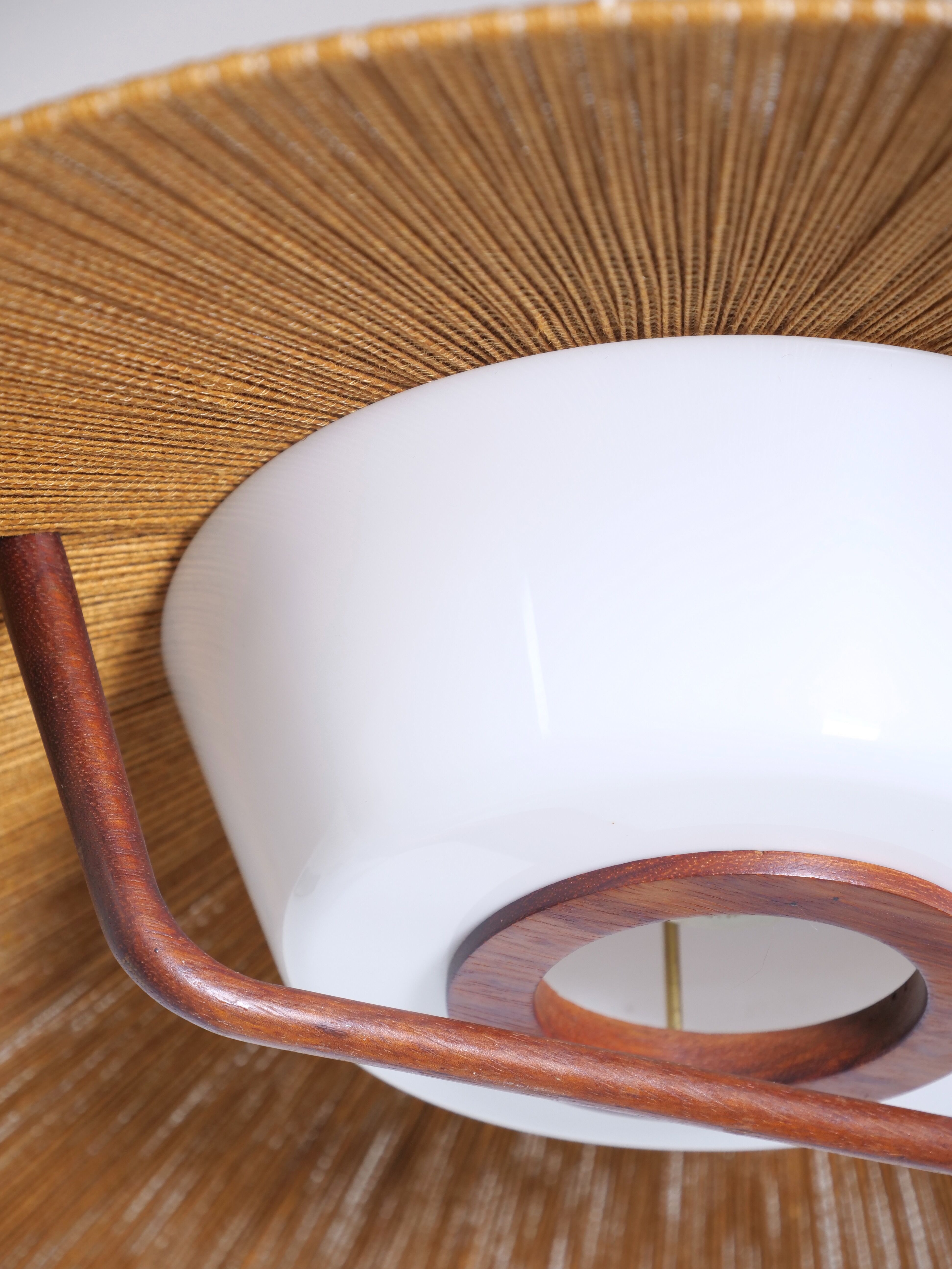 Rope and teak teak hanging lamp teuchde leuchten