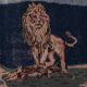 Vintage hand-embroidered textile 98x122 cm