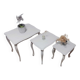 3 tables gigognes en bois peint