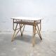 Bureau vintage en rotin