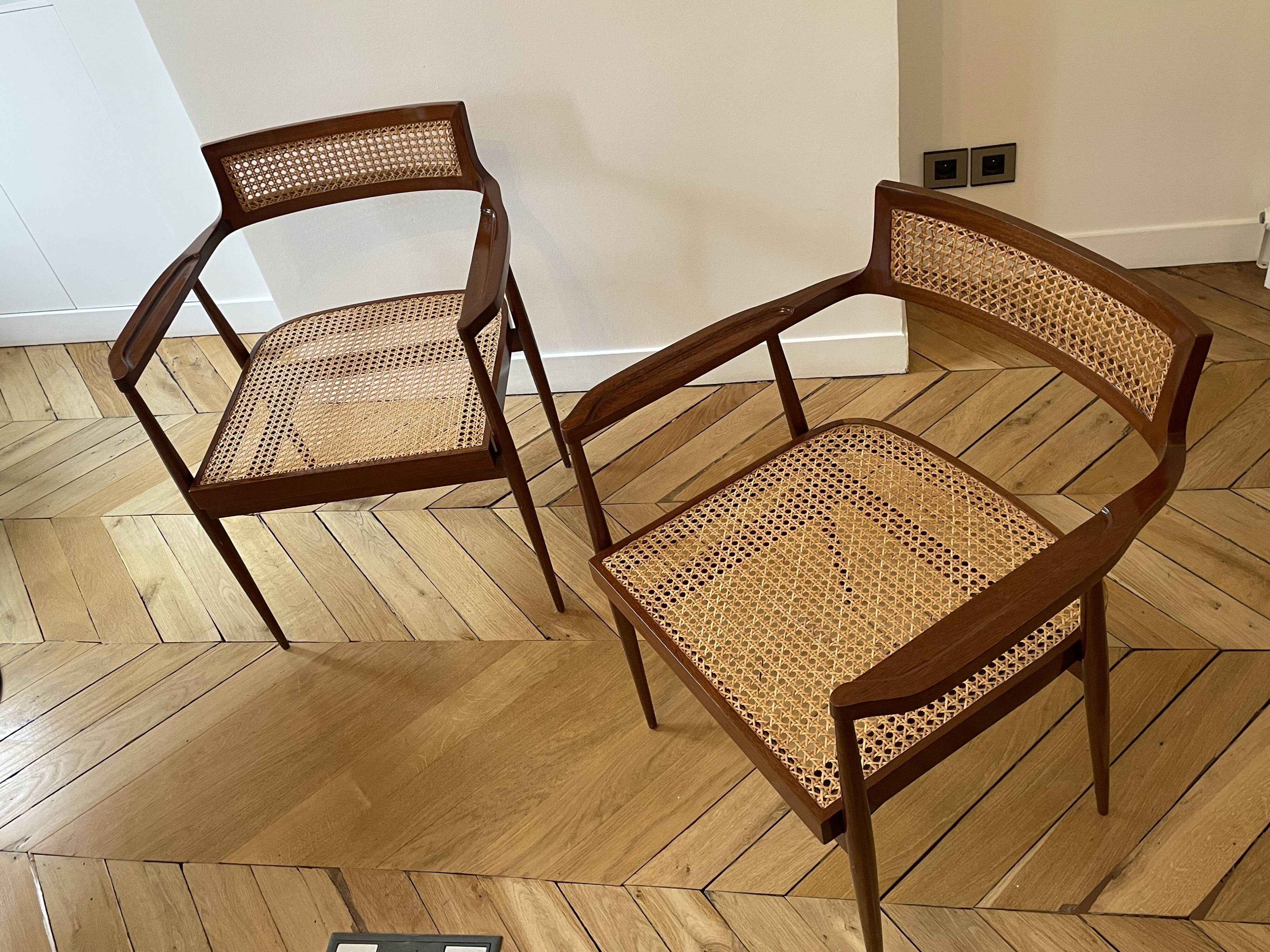 Chaises Joaquim Tenreiro (vers 1960)