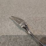 Fourchette à viande froide en métal argenté orfèvre Christofle Malmaison