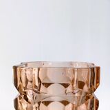 Pink thick glass vase, Windsor Rosaline Luminarc model