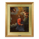 Antique Italian painting Christ with angels from the 17th century