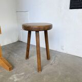 Oak tripod stool