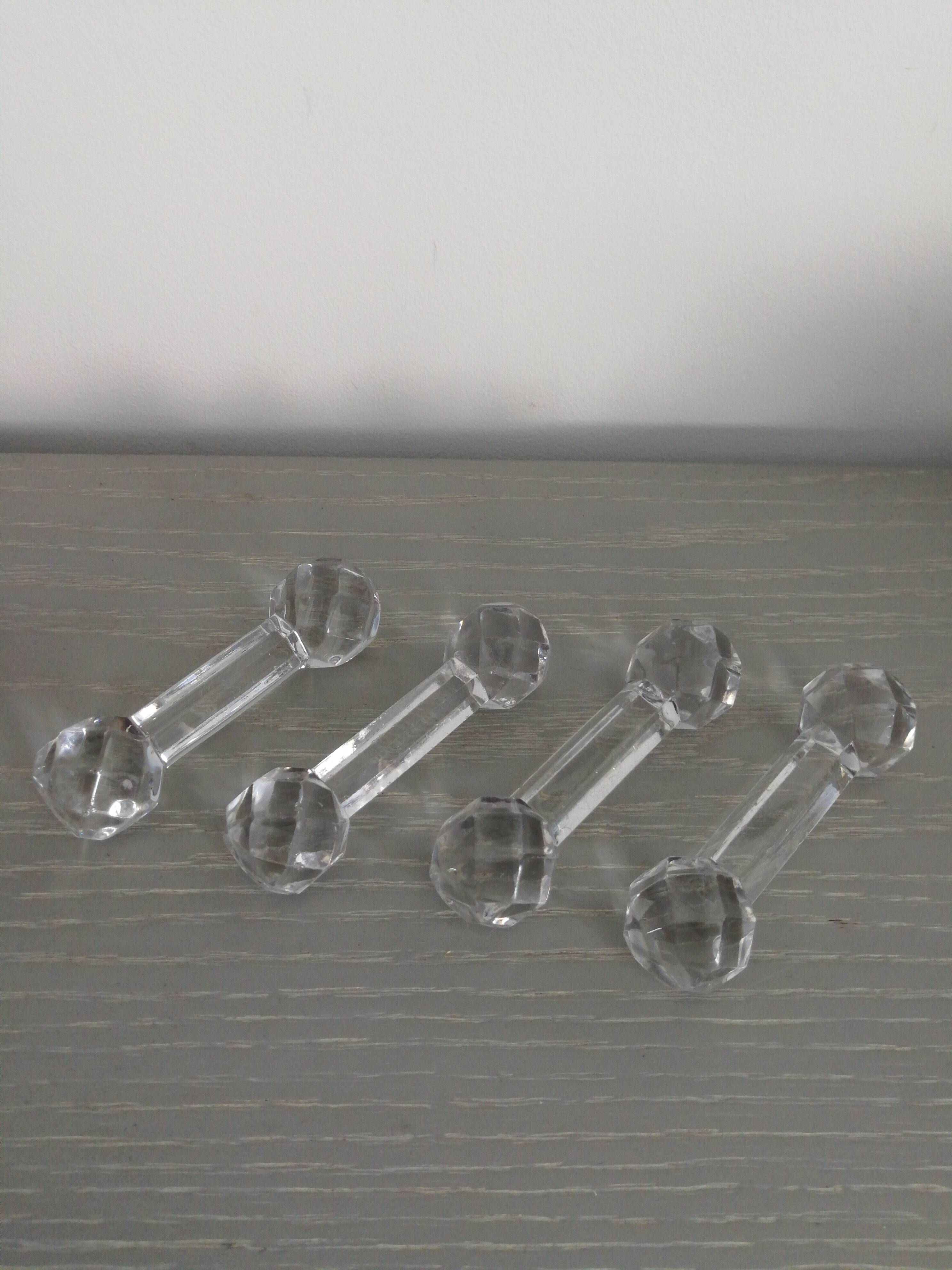 Repose-Couteaux Ancien Transparent - Accessoire Cuisine Vintage