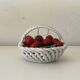 Italian ceramic cherry basket signed Bassano – Vintage