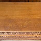 Commode vintage bois et rotin