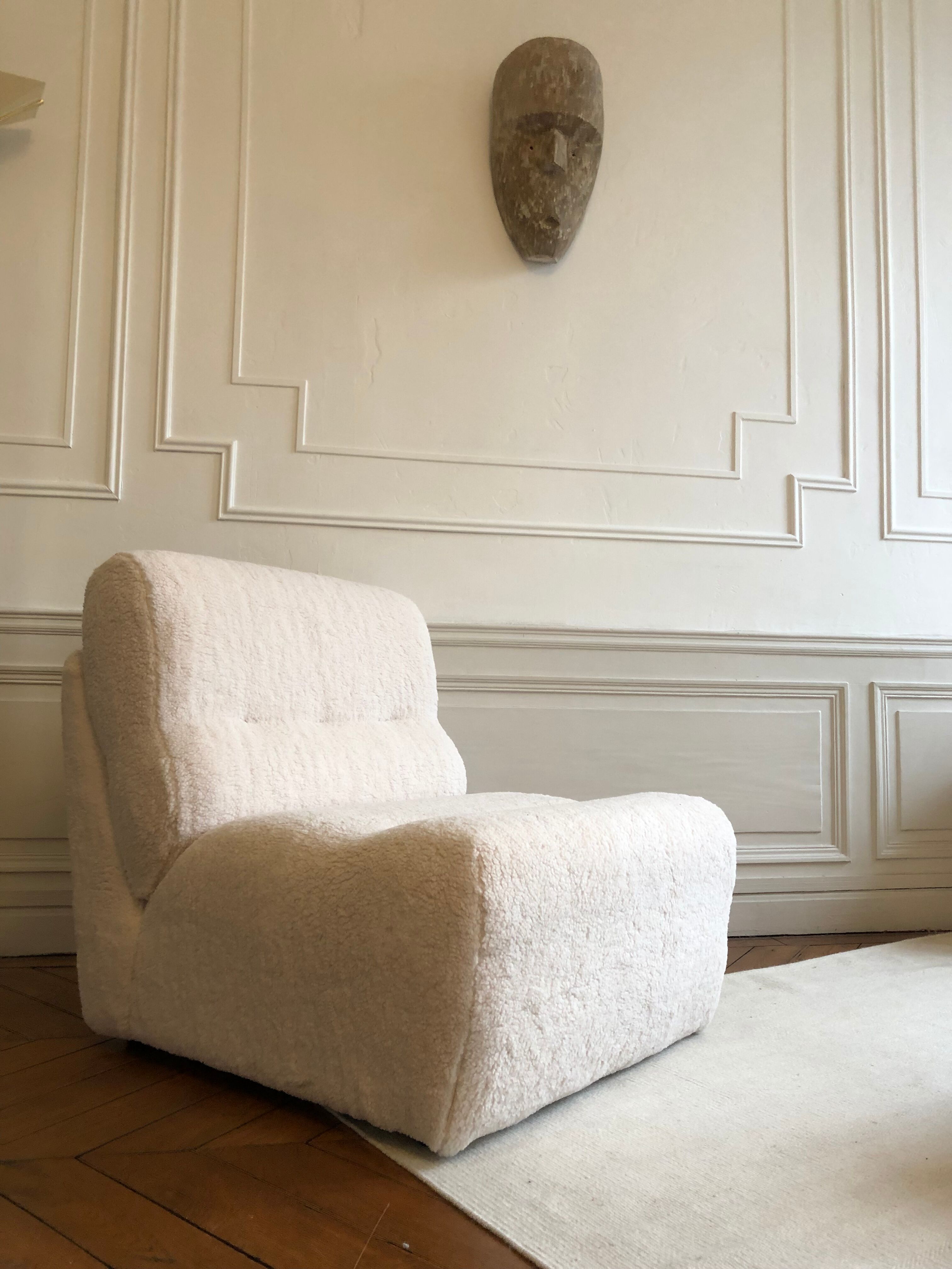 Vintage heater sheep's wool