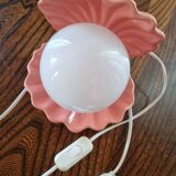 Pastel pink shell lamp