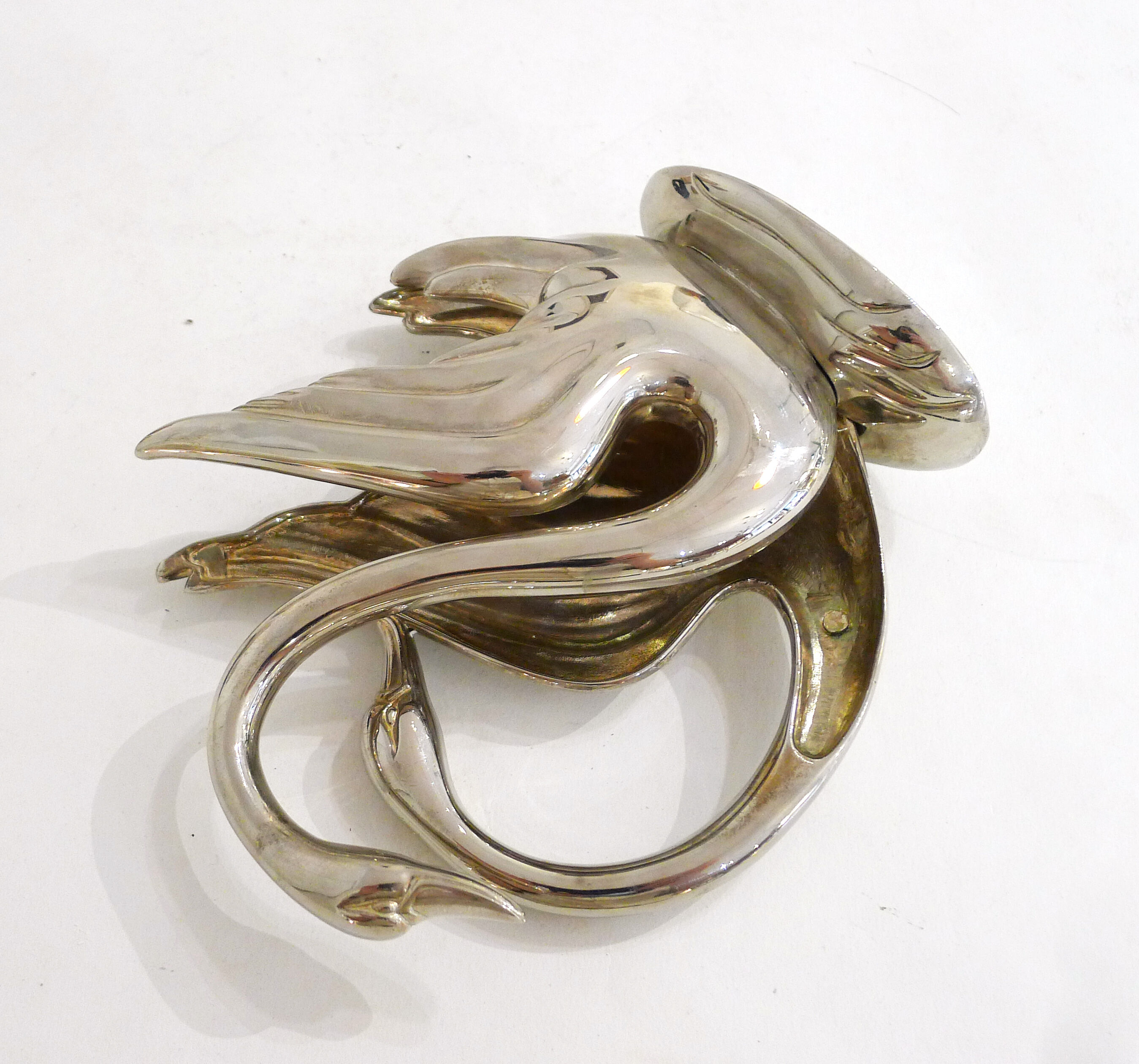 Silver swan towel racks