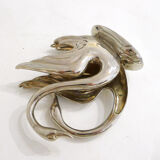 Silver swan towel racks