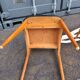 Series of 4 vintage scandinavian chairs with compass feet