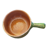 Enamelled clay pan