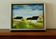 Original Swedish oil on canvas from the mid-century "Houses" - Vintage and framed