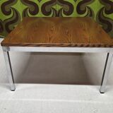 1970s vintage chrome coffee table.