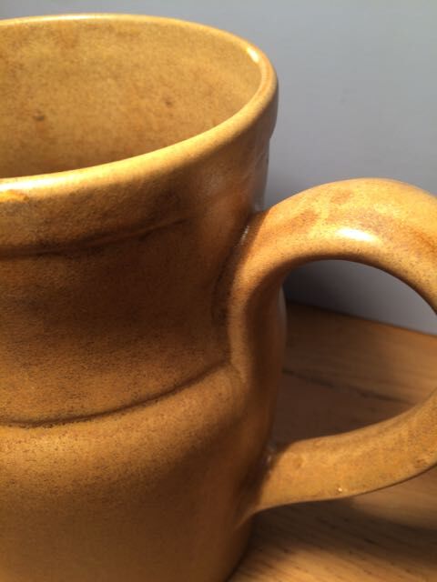 Clear stoneware pitcher