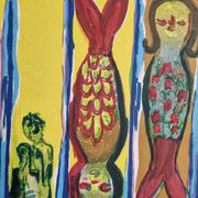Lithograph, at the little bar, Beaujolais Nouveau, artist's proof, numbered signed, 76 x 55 cm