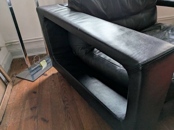 Fauteuil en cuir Steiner