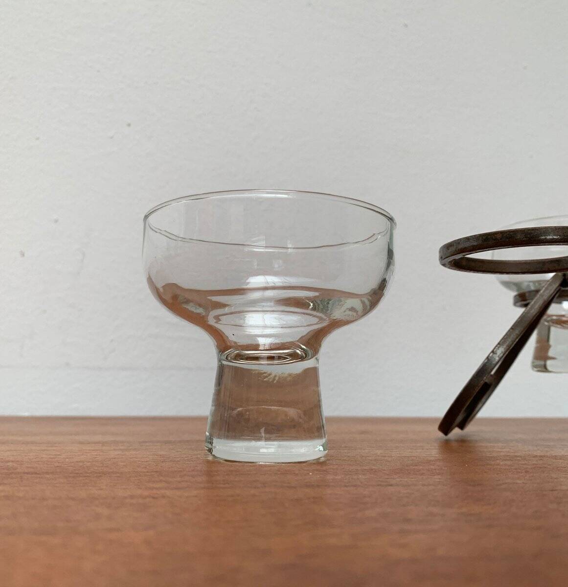 Danish chandelier in metal and glass, 1960s