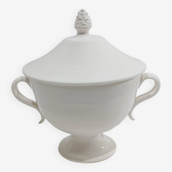 Jean Roger – White ceramic sugar bowl