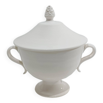 Jean Roger – White ceramic sugar bowl