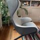 Bicolour armchair P22 Cassina designed by Patrick Norguet