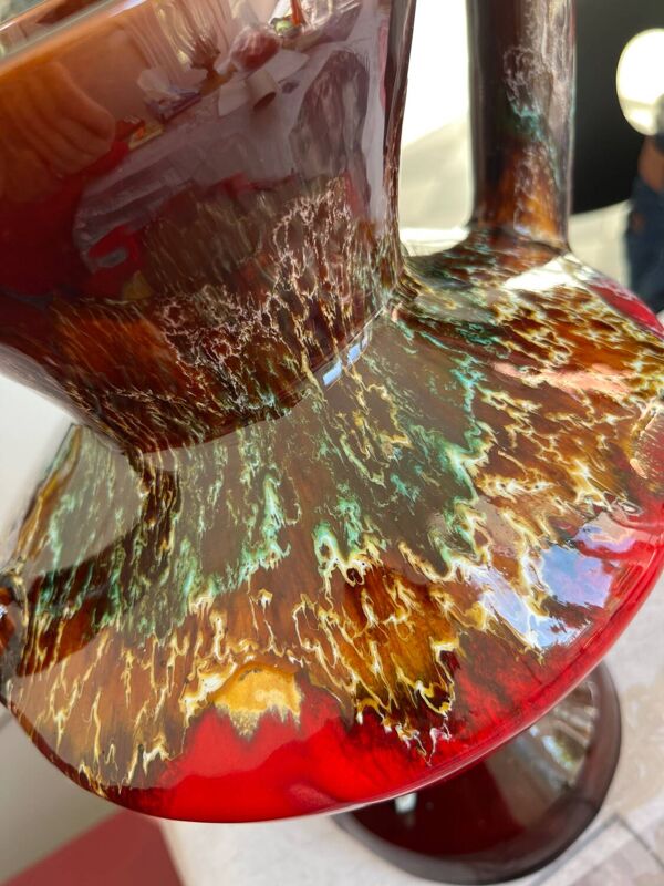 Vase amphore vintage en céramique de Vallauris, années 70