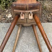 Pair of vintage Tyrolean chairs in solid wood