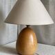 Vintage turned wooden lamp 1970