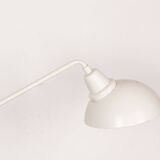 Tilting desk lamp in white metal 1960.