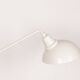 Tilting desk lamp in white metal 1960.