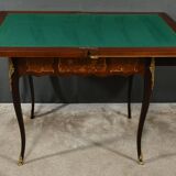 Mahogany Games Table, Louis XV/Louis XVI Transition Style – Late 19th Century