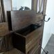 Coat rack in oak in the spirit of Dudouyt.