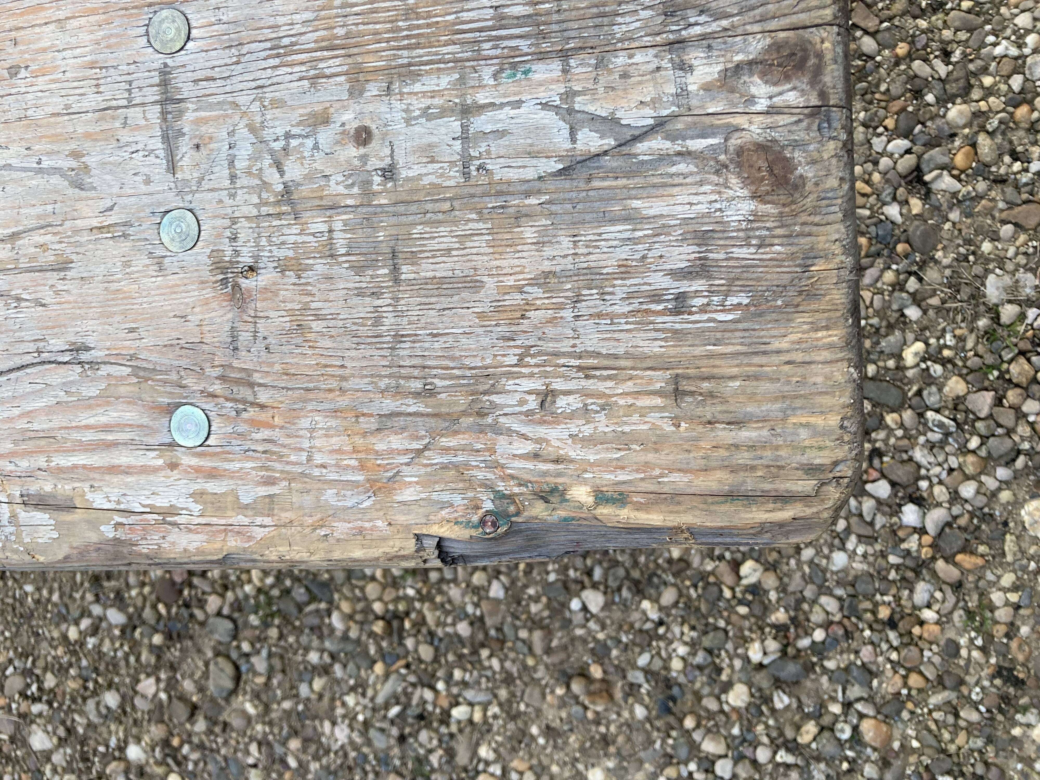 Pair of foldable benches guinguette