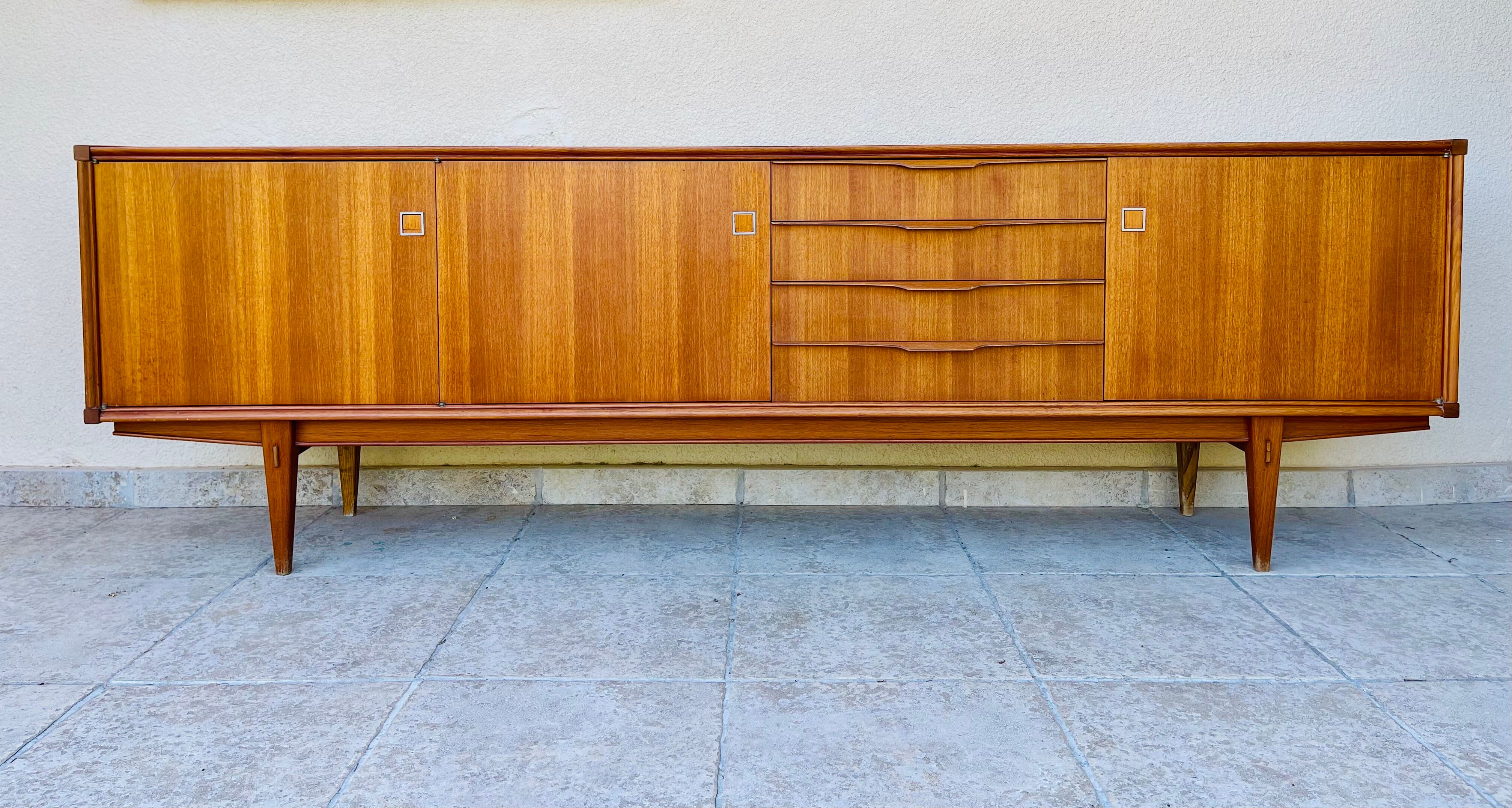 Scandinavian teak row