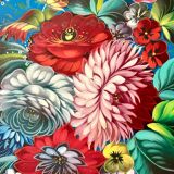 Hand-painted Russian metal tray