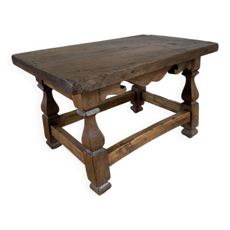 Vintage footrest - Vintage flower stand - Small low wooden stool