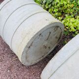 Pair of large fiber cement planters
