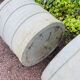 Pair of large fiber cement planters
