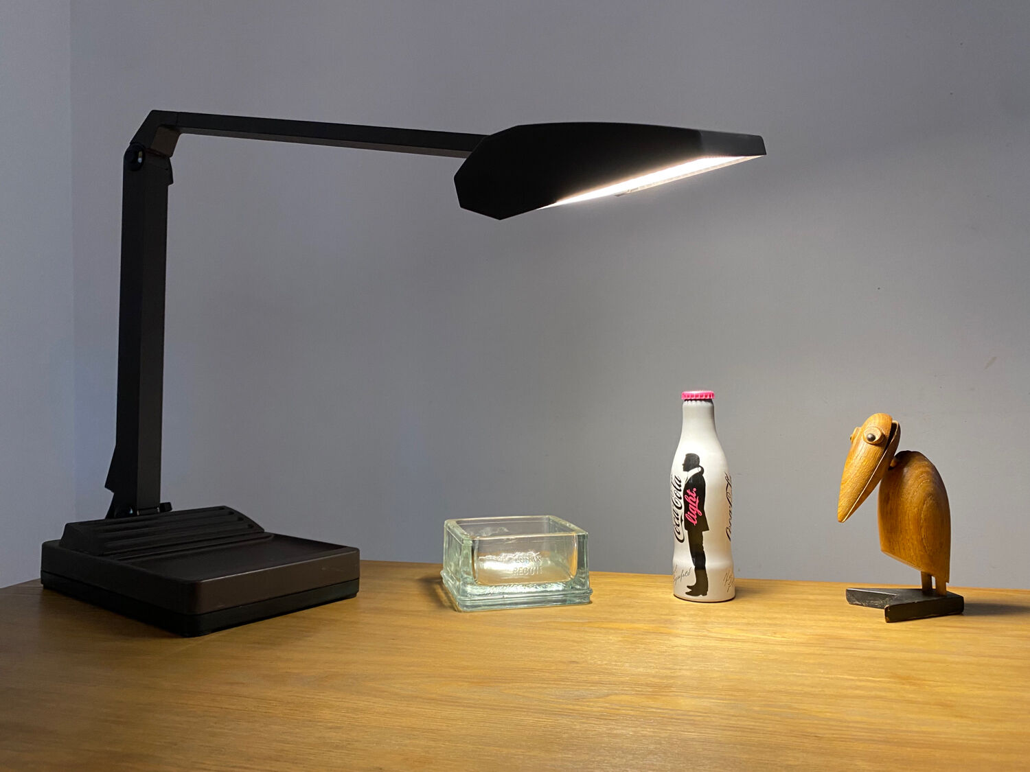 Neon desk lamp Waldmann TL 111 vintage 80s