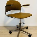 Vintage Mustard Office Chair by Kovona K-107 from Czechoslovakia 1970’s